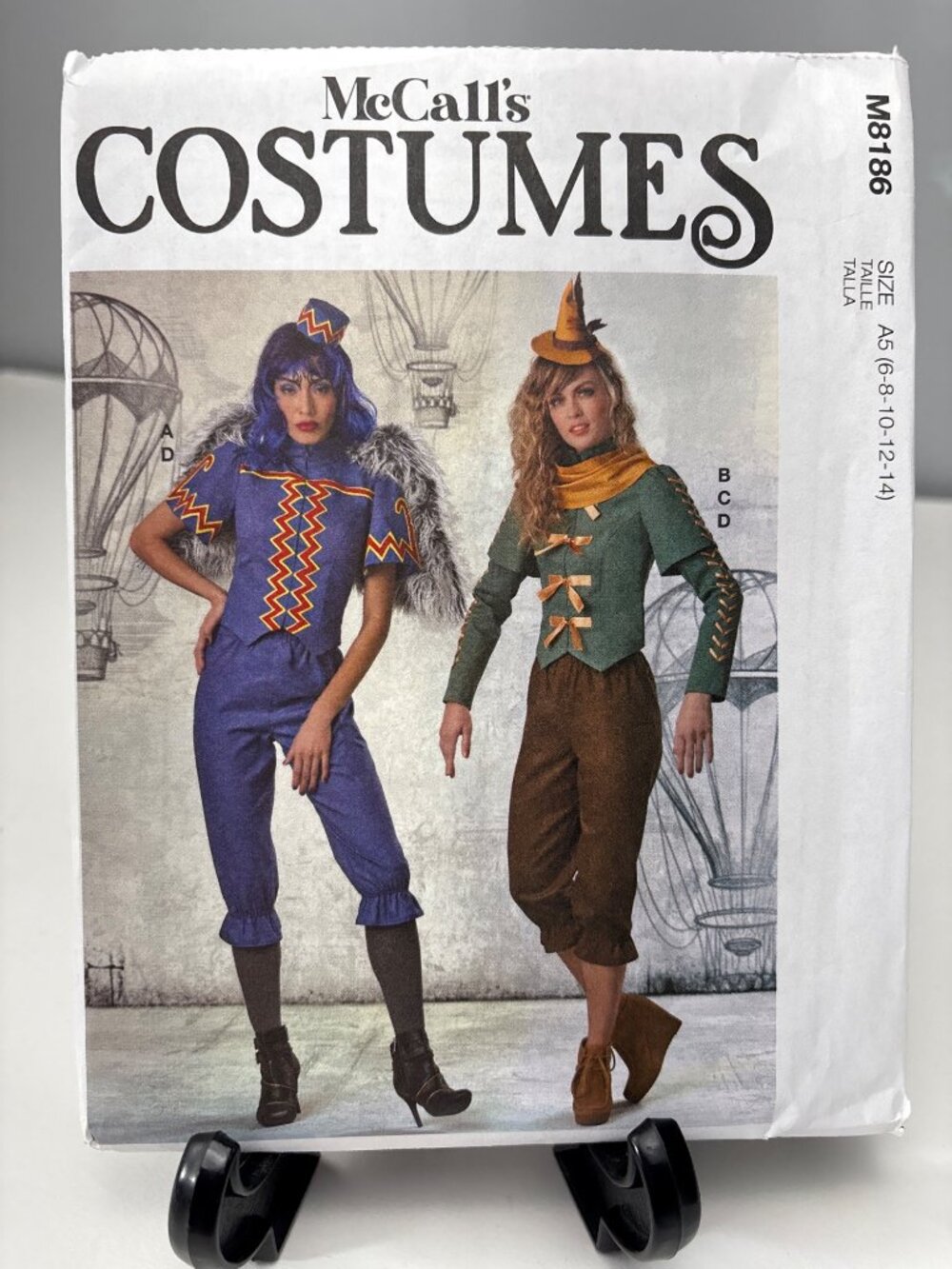 McCalls 8186 Misses Wizard Folk-Inspired Costume Pattern Size 6 8 10 12 14 Uncut